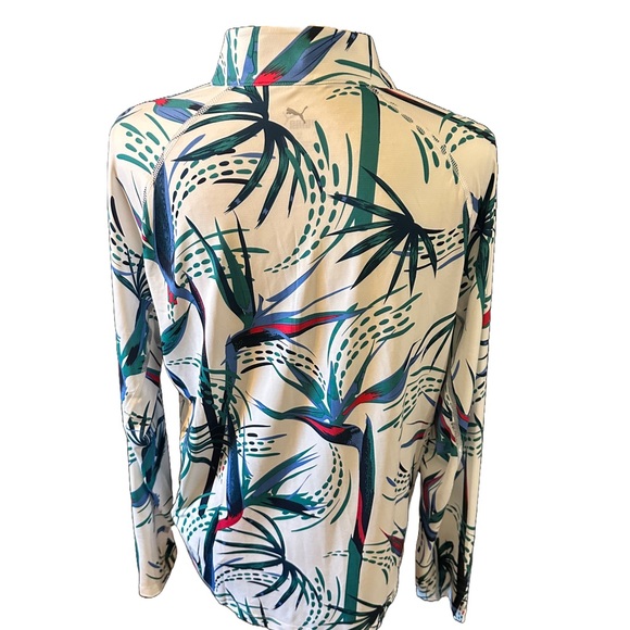 PUMA Women's YouV Paradise Quarter Zip Golf Pullover NWT Large - Picture 3 of 5